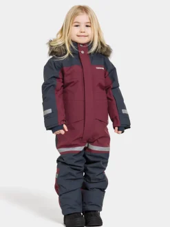 Hot Didriksons Bjärven Kids' Coverall Rusty Wine