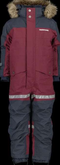 Hot Didriksons Bjärven Kids' Coverall Rusty Wine