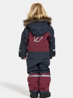 Hot Didriksons Bjärven Kids' Coverall Rusty Wine