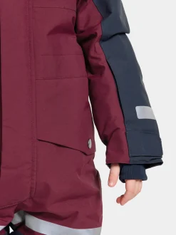 Hot Didriksons Bjärven Kids' Coverall Rusty Wine