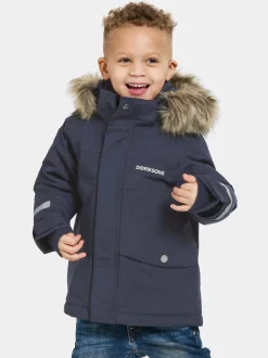 Outlet Didriksons Bjärven Kids' Parka Navy