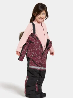 Sale Didriksons Bjärven Special Edition Kids' Coverall Grundsund reflective wine