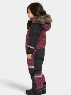 Sale Didriksons Bjärven Special Edition Kids' Coverall Grundsund reflective wine