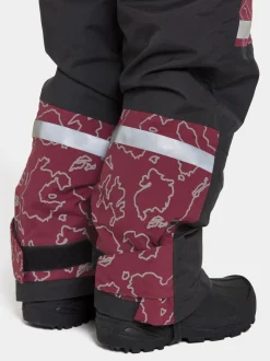 Sale Didriksons Bjärven Special Edition Kids' Coverall Grundsund reflective wine