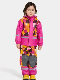 Online Didriksons Boardman Printed Kids' Set Post-it Pink