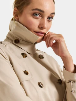 Outlet Didriksons Clairy Coat Long Clay Beige