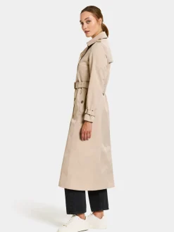 Outlet Didriksons Clairy Coat Long Clay Beige