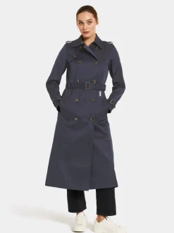 Hot Didriksons Clairy Coat Long Dark Night Blue