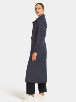 Hot Didriksons Clairy Coat Long Dark Night Blue