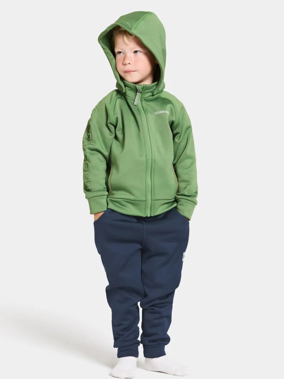 Didriksons Corin Kids' Full-Zip Algae Green