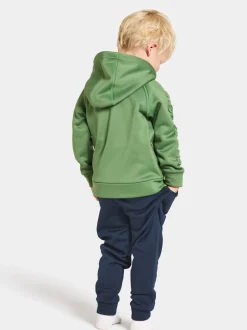 Didriksons Corin Kids' Full-Zip Algae Green