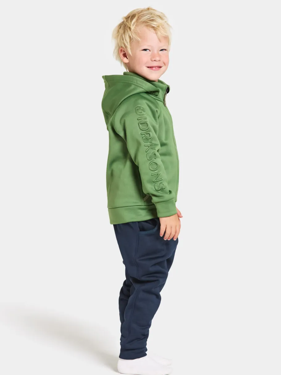 Didriksons Corin Kids' Full-Zip Algae Green