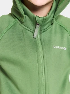 Didriksons Corin Kids' Full-Zip Algae Green