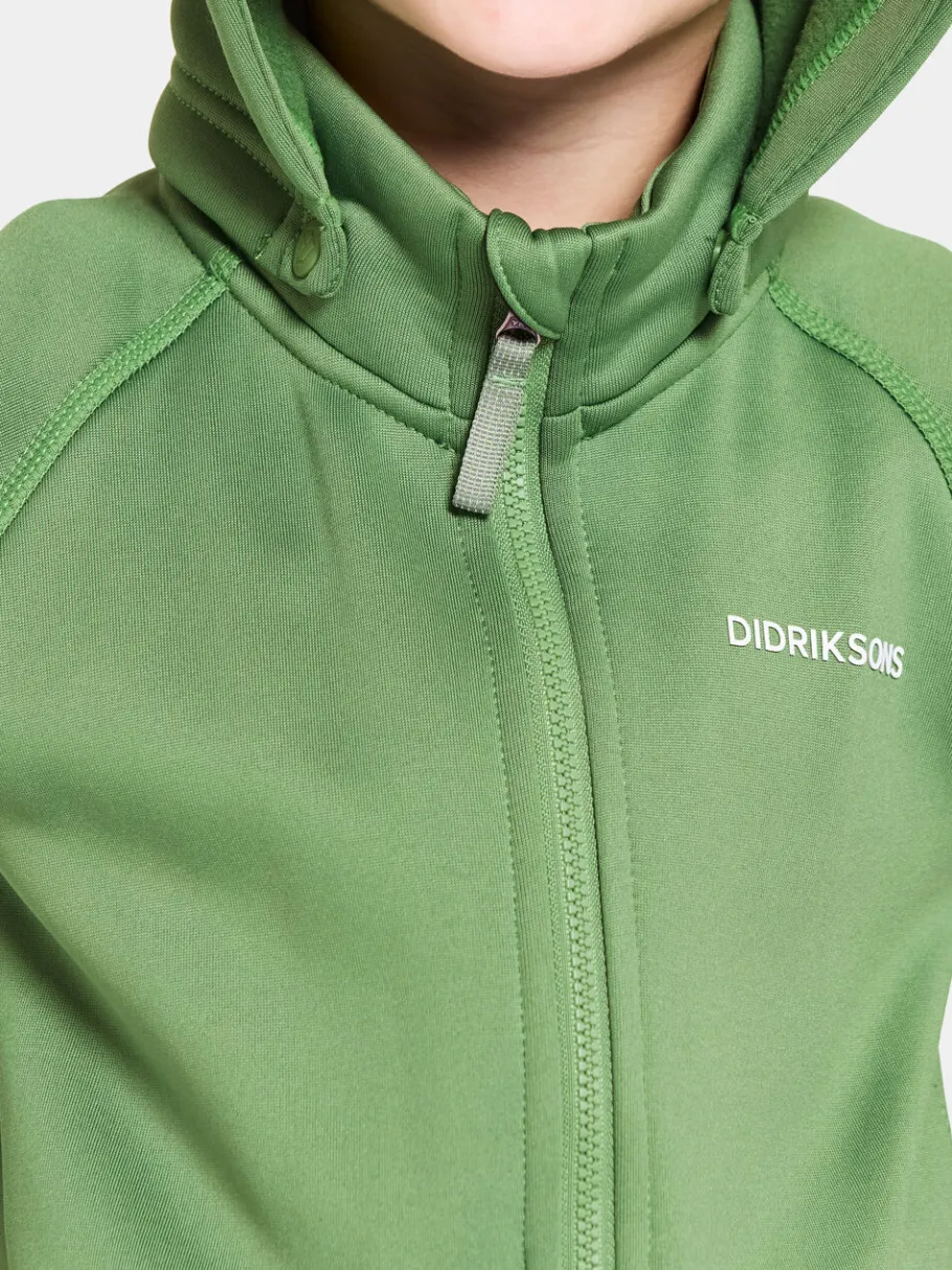 Didriksons Corin Kids' Full-Zip Algae Green