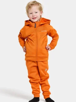 New Didriksons Corin Kids' Full-Zip Orange Jam