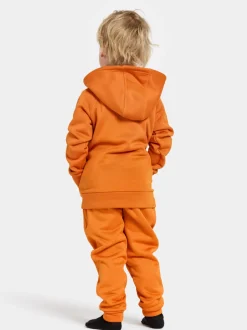 New Didriksons Corin Kids' Full-Zip Orange Jam