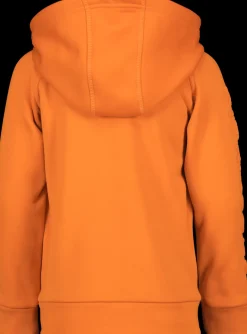 New Didriksons Corin Kids' Full-Zip Orange Jam