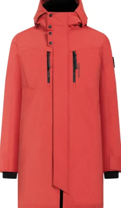 Outlet Didriksons Dexter Parka Ochre Red