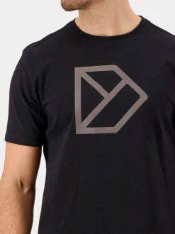 Outlet Didriksons D-Logo Printed T-shirt Black