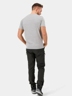 Sale Didriksons D-Logo Printed T-shirt Grey melange