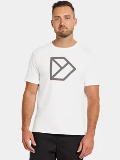 Hot Didriksons D-Logo Printed T-shirt Snow white