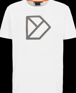 Hot Didriksons D-Logo Printed T-shirt Snow white