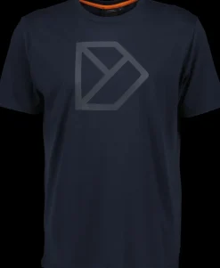 Online Didriksons D-Logo Printed T-shirt Dark Night Blue