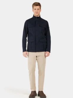 Clearance Didriksons Edmond Jacket Dark Night Blue