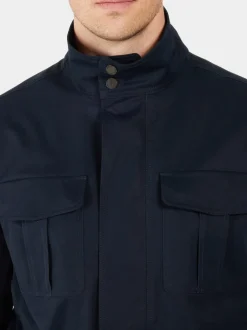 Clearance Didriksons Edmond Jacket Dark Night Blue