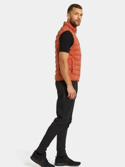 New Didriksons Egon Vest Dark Terracotta