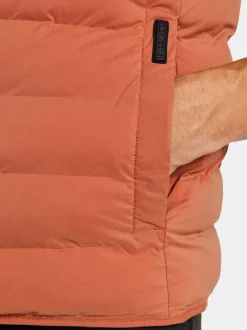 New Didriksons Egon Vest Dark Terracotta