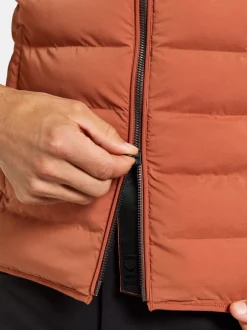 New Didriksons Egon Vest Dark Terracotta