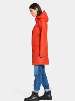 Outlet Didriksons Elly Parka Galon® Tangerine Red