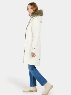 Outlet Didriksons Erika Parka White Foam