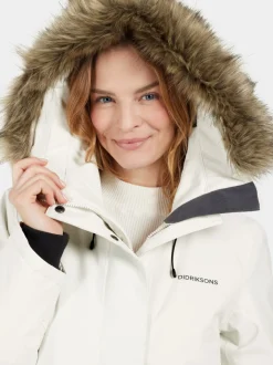 Outlet Didriksons Erika Parka White Foam