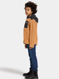 Outlet Didriksons Exa Kids' Full-Zip Almond Brown