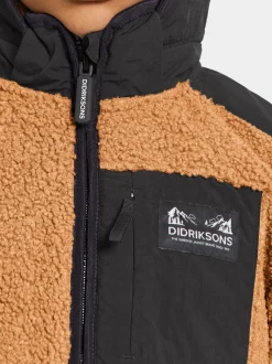 Outlet Didriksons Exa Kids' Full-Zip Almond Brown