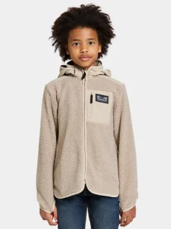 Clearance Didriksons Exa Kids' Full-Zip Beach beige