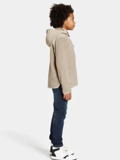 Clearance Didriksons Exa Kids' Full-Zip Beach beige
