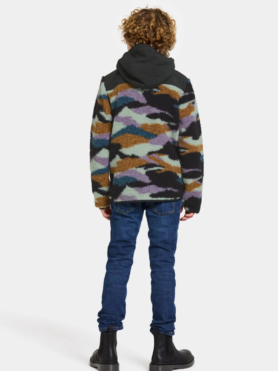 Best Didriksons Exa Printed Kids' Full-Zip Mountain flow