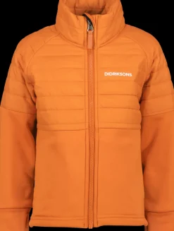 Hot Didriksons Filur Kid's Hybrid Jacket Orange Jam
