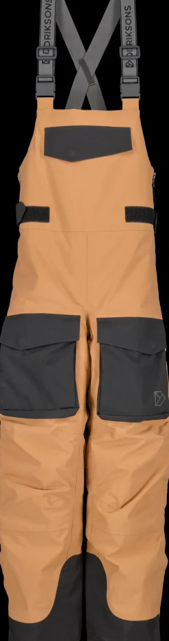 Sale Didriksons Fosfat Kids' Bib Pants Almond Brown