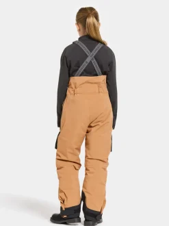Sale Didriksons Fosfat Kids' Bib Pants Almond Brown