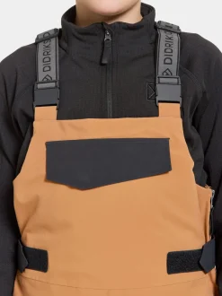Sale Didriksons Fosfat Kids' Bib Pants Almond Brown