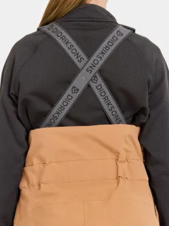 Sale Didriksons Fosfat Kids' Bib Pants Almond Brown