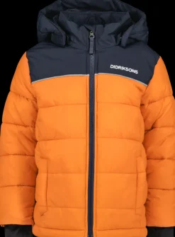 Didriksons Fox Kids' Jacket Orange Jam