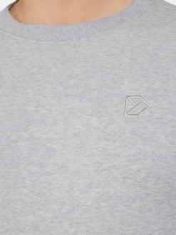 Outlet Didriksons Fyn Sweater Aluminum melange