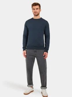Clearance Didriksons Fyn Sweater Navy
