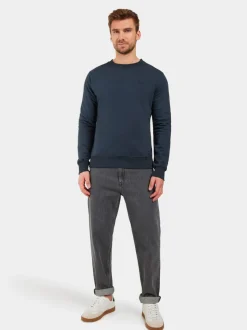 Clearance Didriksons Fyn Sweater Navy