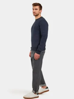 Clearance Didriksons Fyn Sweater Navy